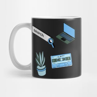 Cybercore Blue and Turqouise Neon Y2k Cyberspace Mug